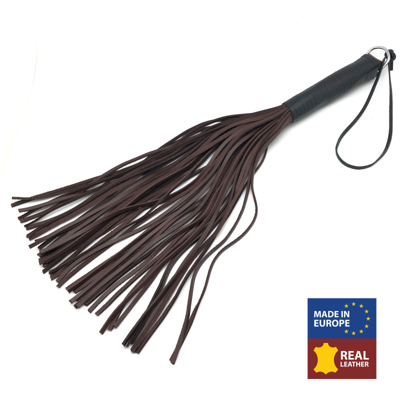 The Red MARTINET BRINS EN CUIR MARRON - 50cm
